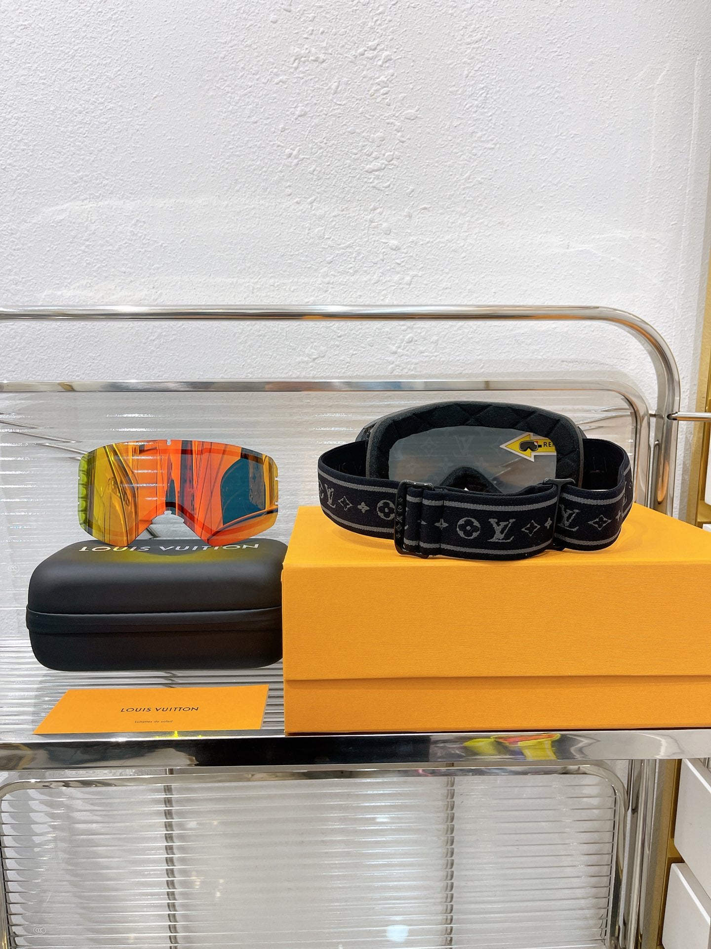 LV Black Ski Goggles