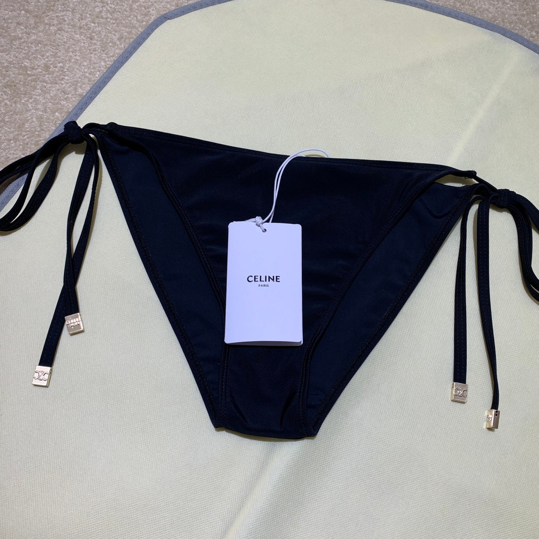 C Black Cut-out Bikini