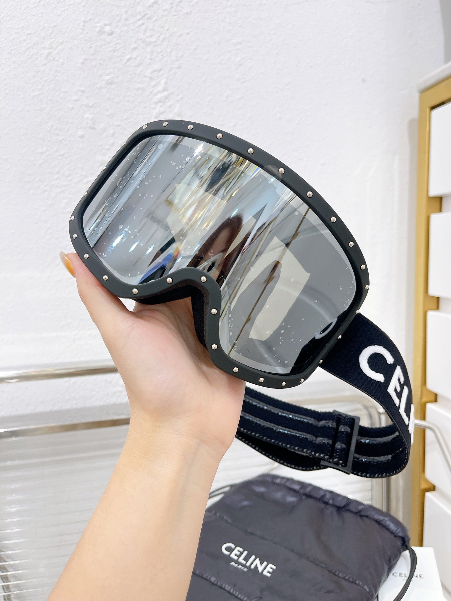 C Black Ski Goggles