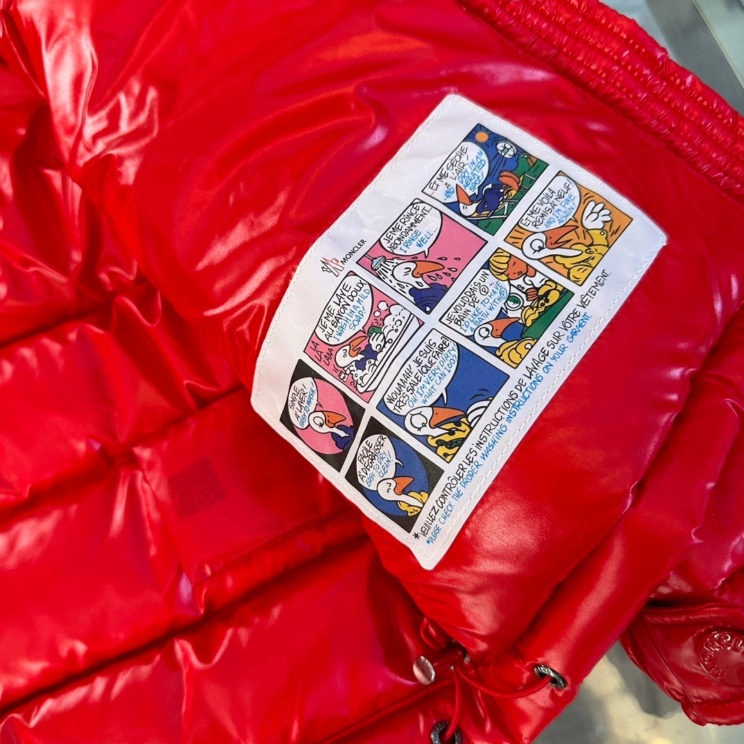 KIDS HIGH SHINE DOWN COAT- RED