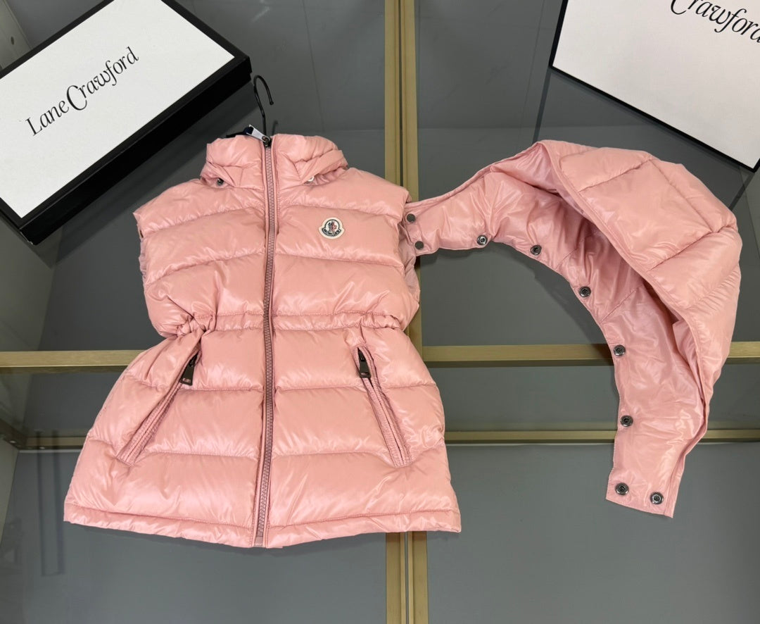 KIDS DOWN BODY WARMER - PINK