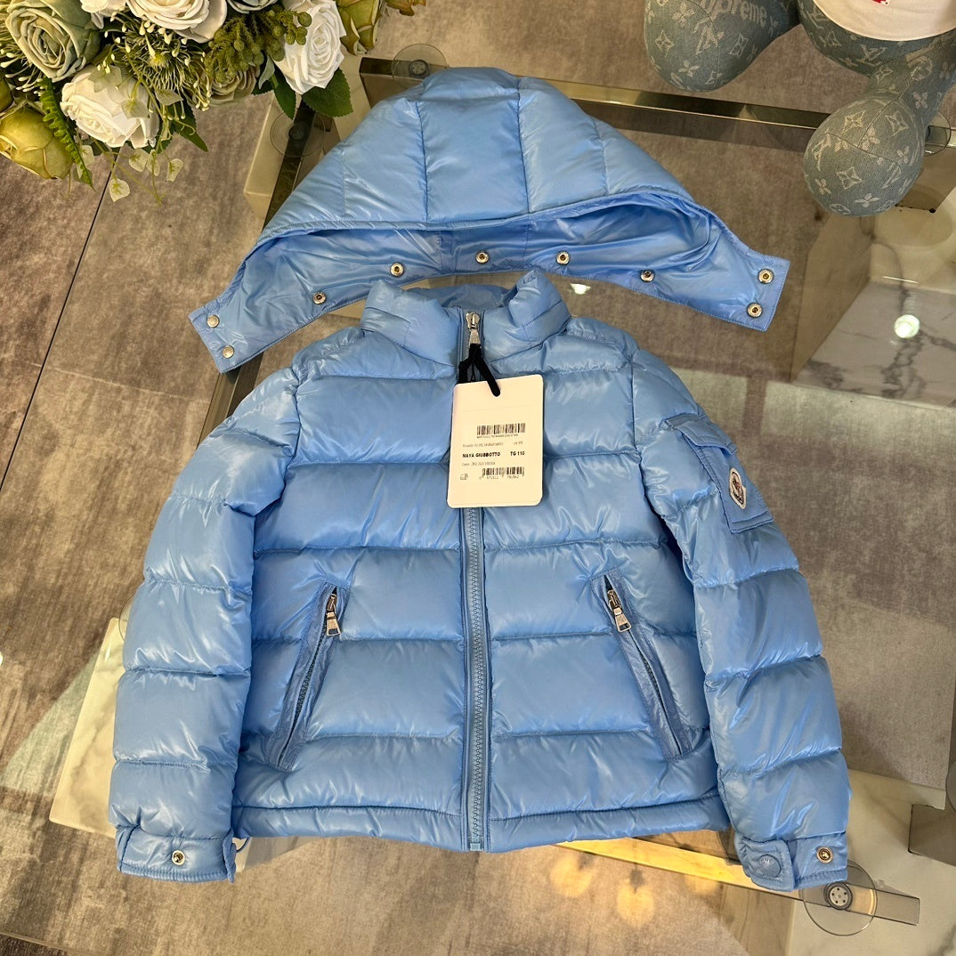 KIDS HIGH SHINE DOWN COAT- BLUE