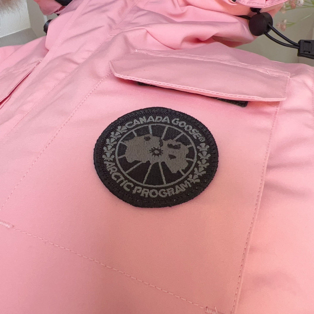 KIDS DOWN COAT- FLUFF HOOD PINK