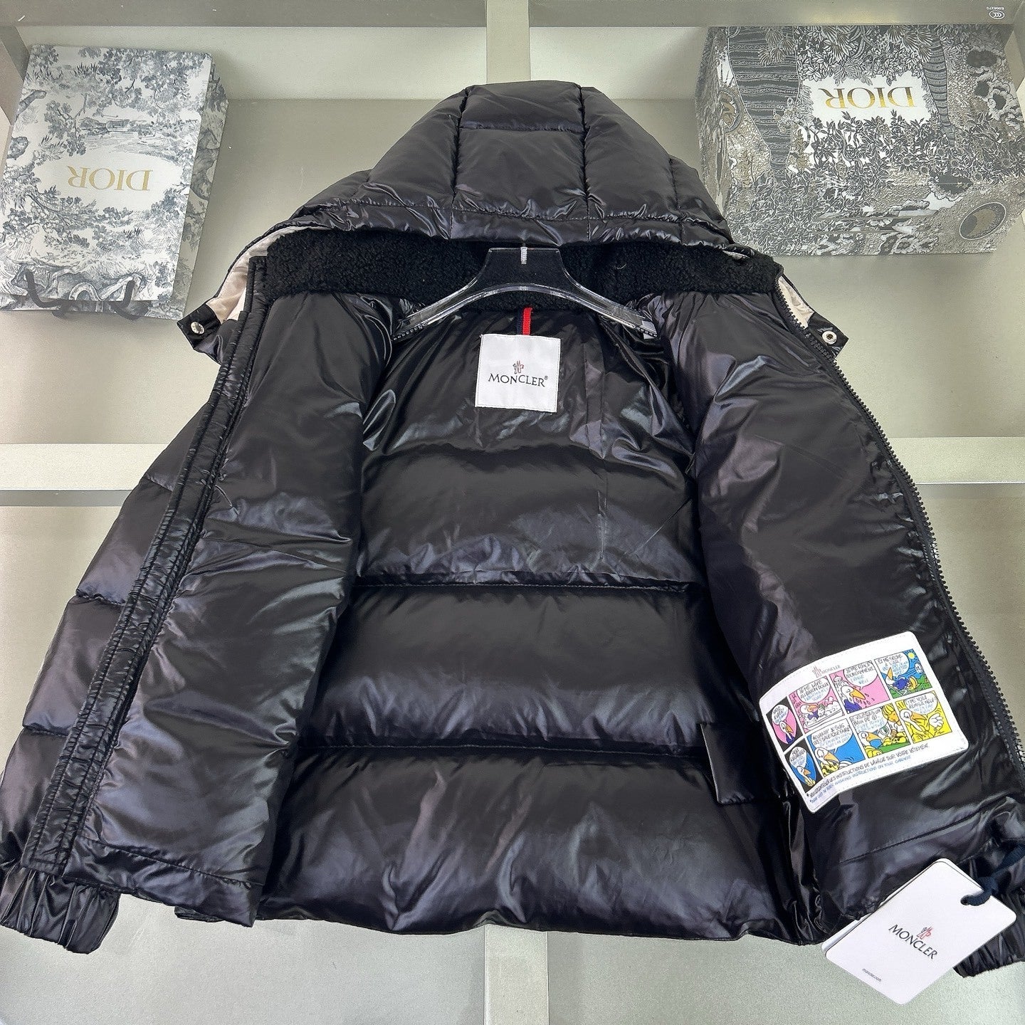 KIDS TEDDY PATCH LOGO DOWN COAT