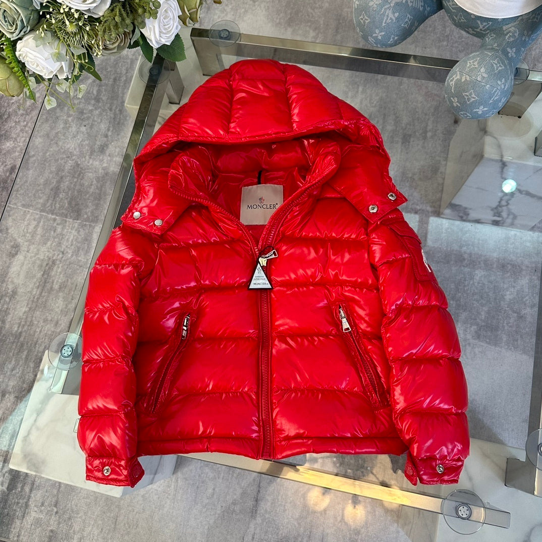 KIDS HIGH SHINE DOWN COAT- RED