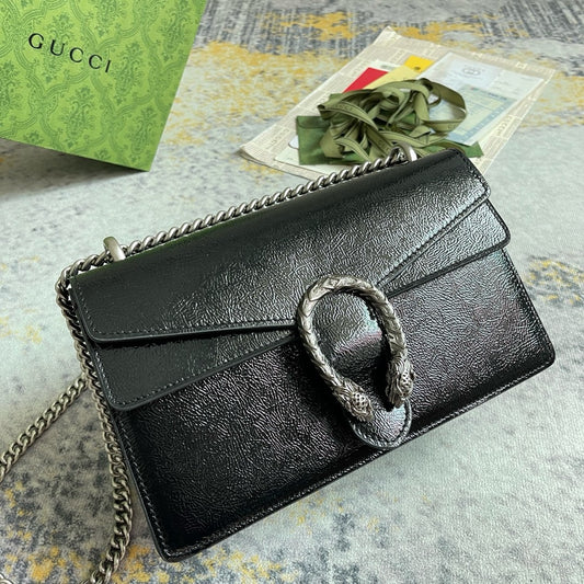 GG Black Snake Bag