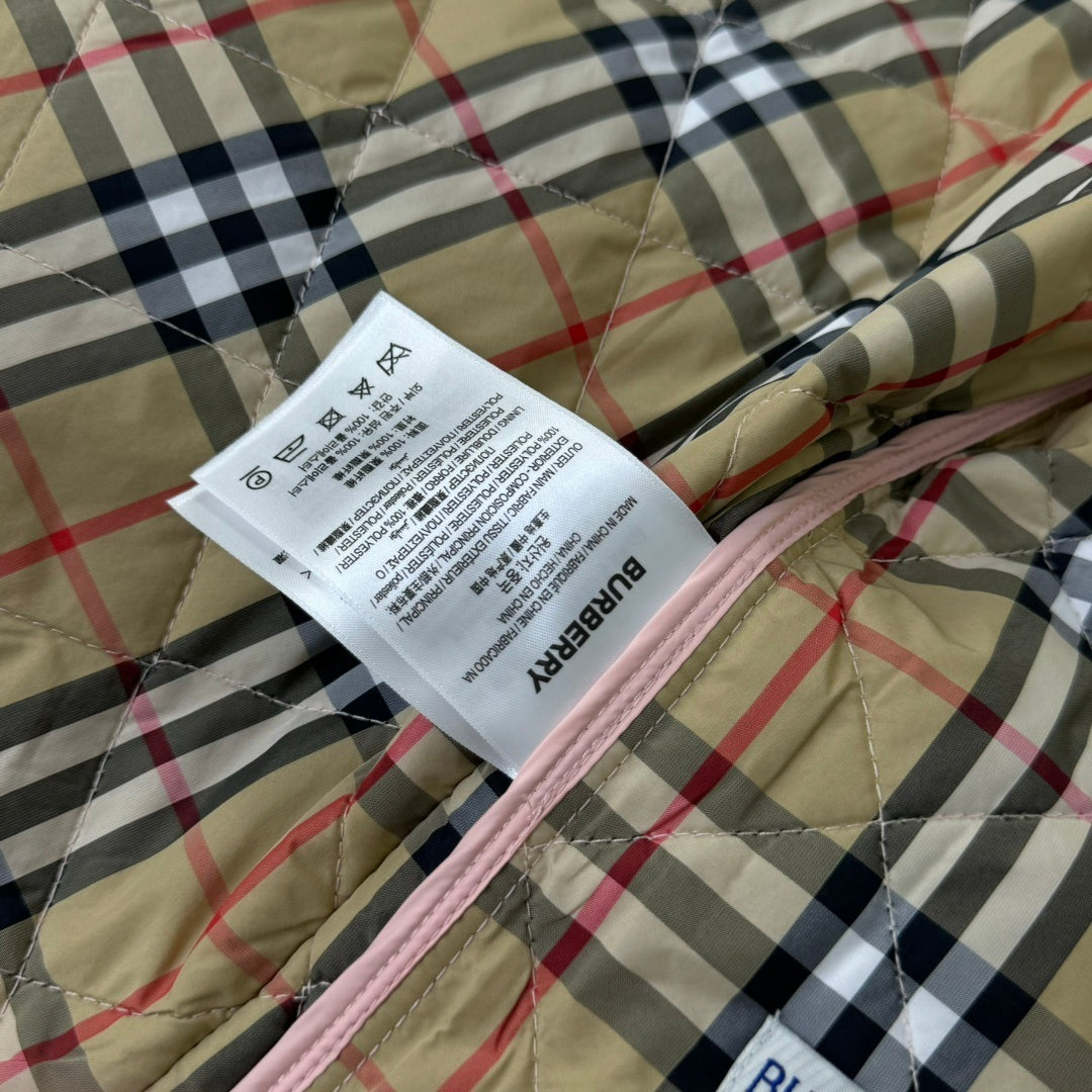 KIDS QUILTED COAT - PINK