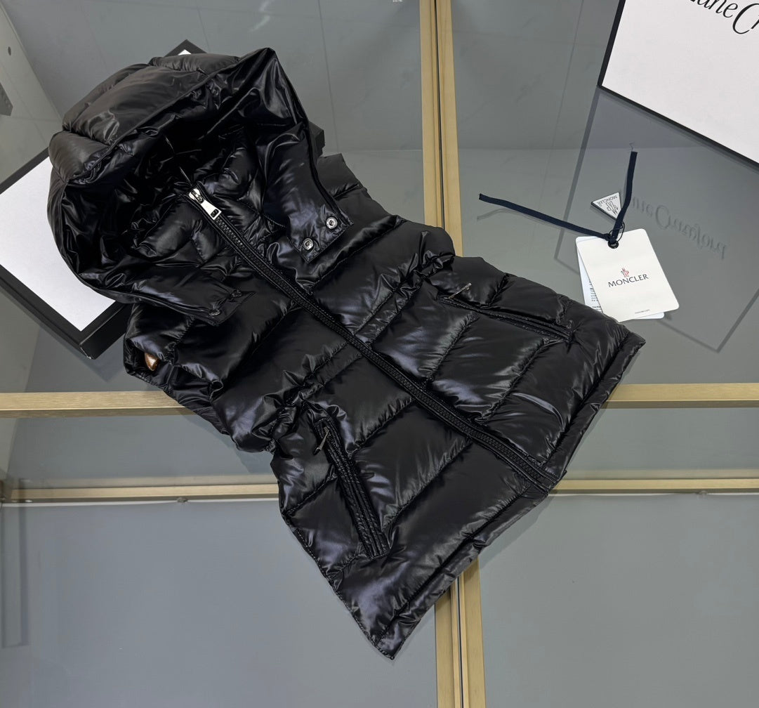 KIDS DOWN BODY WARMER - BLACK