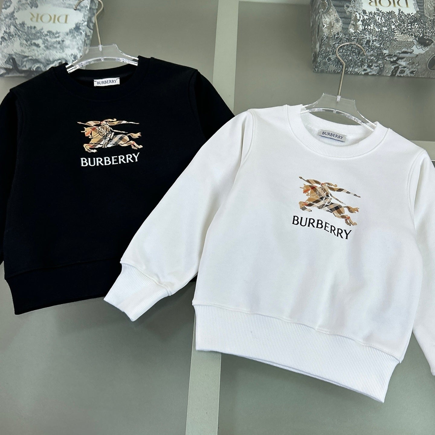KIDS BLACK WHITE LOGO JUMPER (MULTI COLOUR SELECT)
