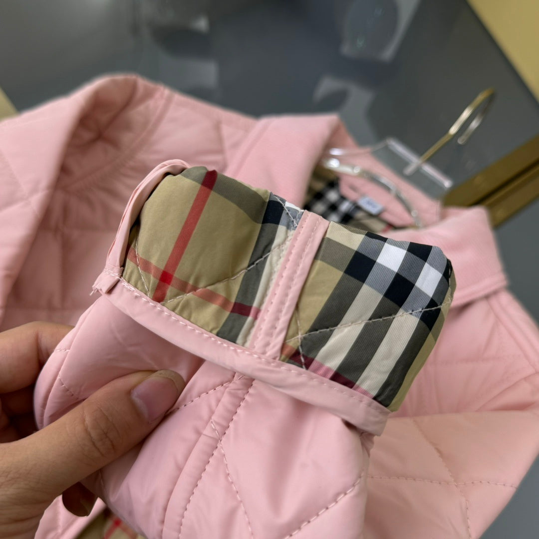 KIDS QUILTED COAT - PINK