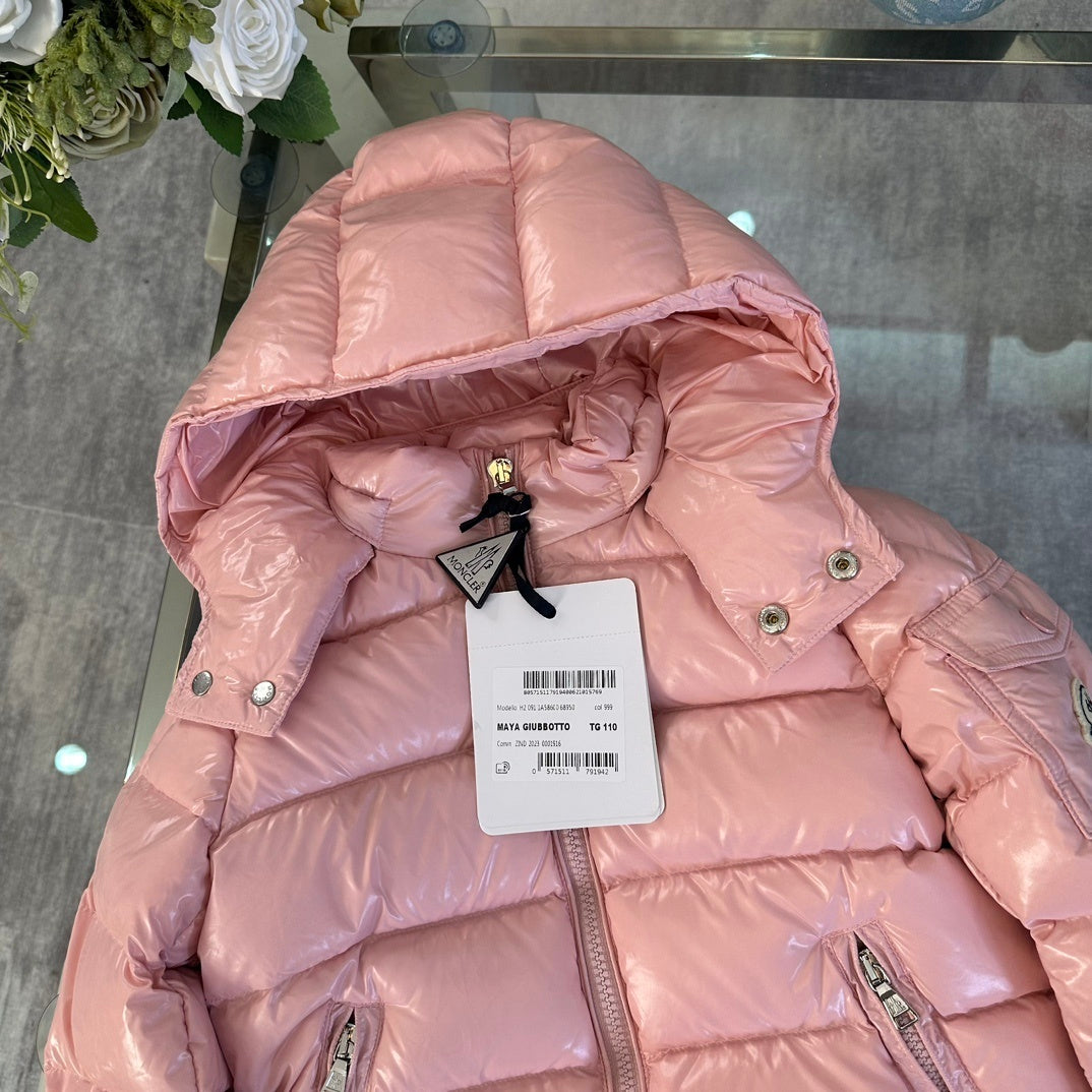 KIDS HIGH SHINE DOWN COAT- PINK