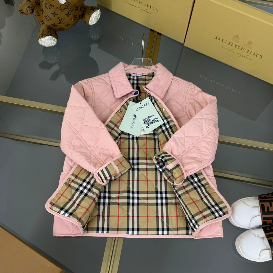 KIDS QUILTED COAT - PINK