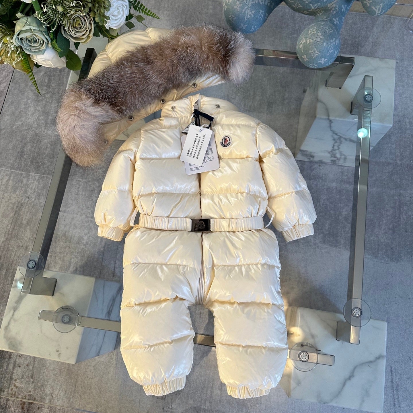 KIDS SNOWSUIT - CREAM