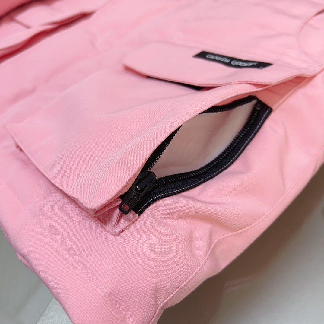 KIDS DOWN COAT- FLUFF HOOD PINK