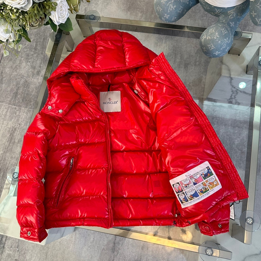 KIDS HIGH SHINE DOWN COAT- RED
