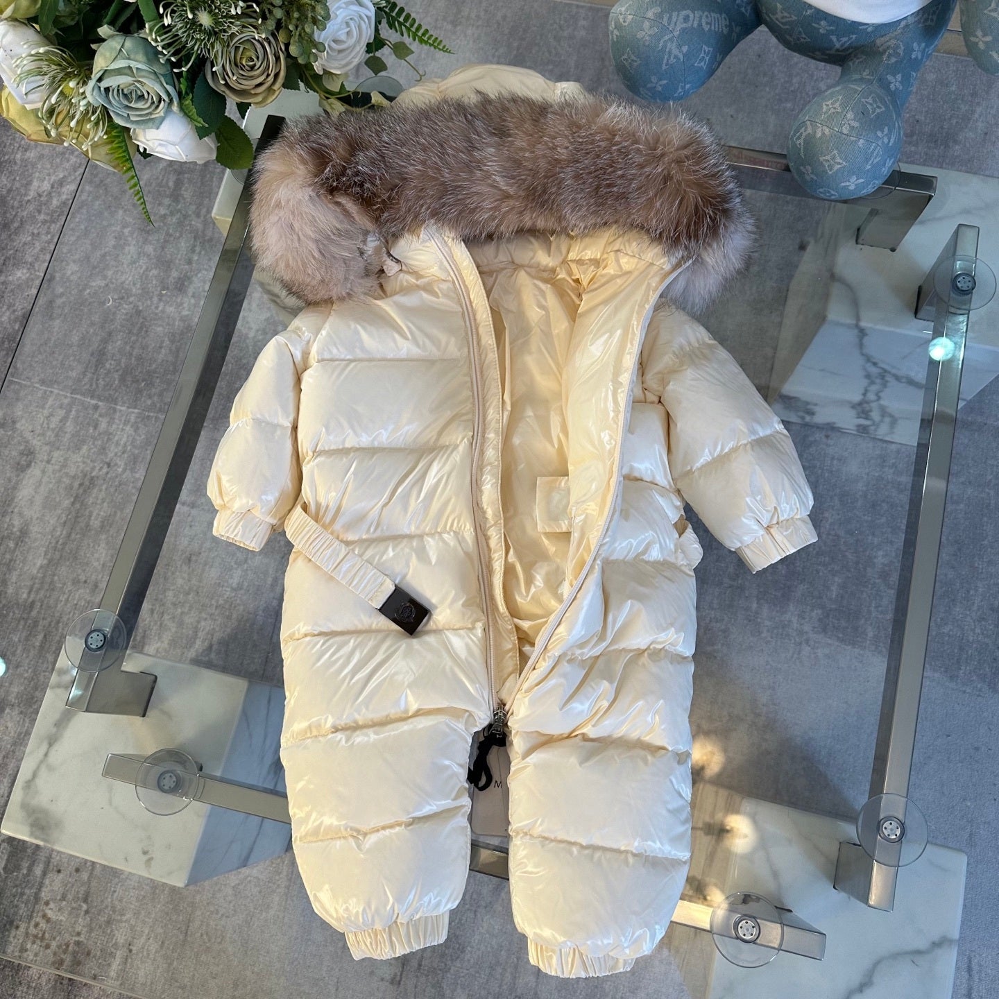 KIDS SNOWSUIT - CREAM