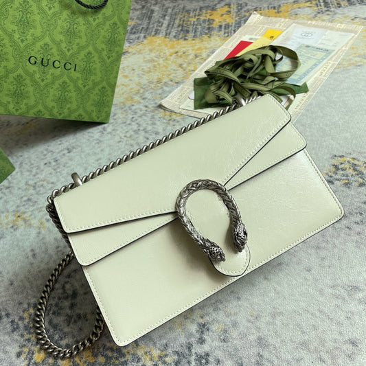 GG Cream Snake Bag