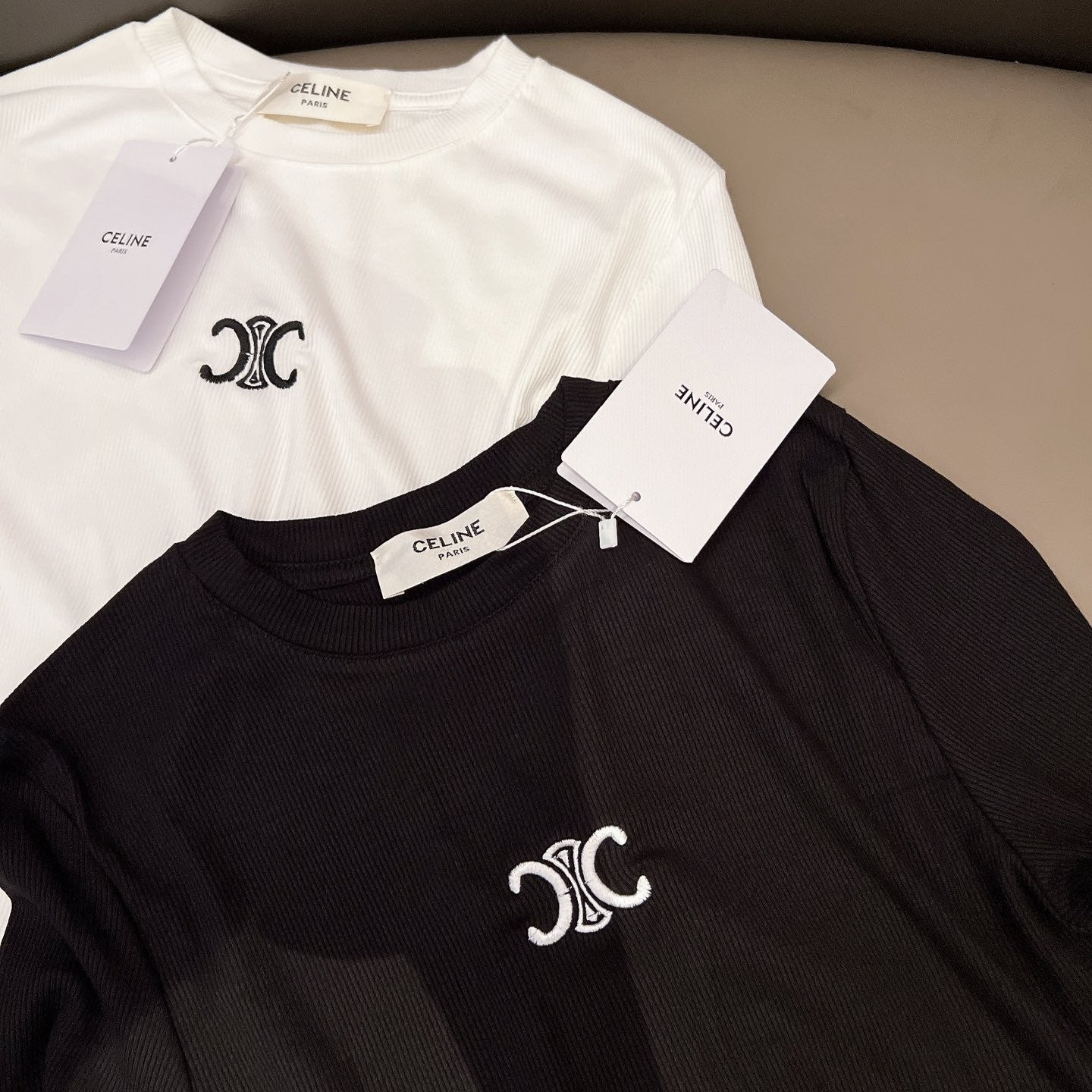 C Ribbed Logo Top