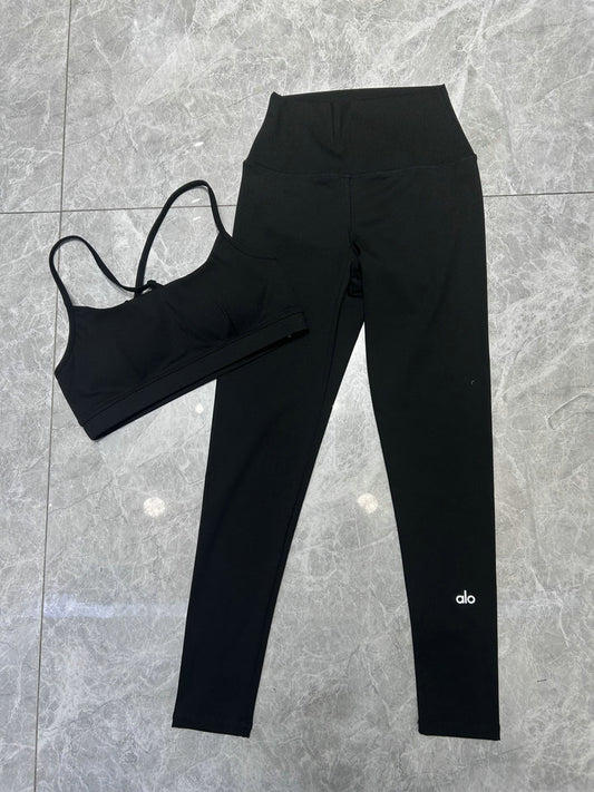 A Active Leggings Set Black