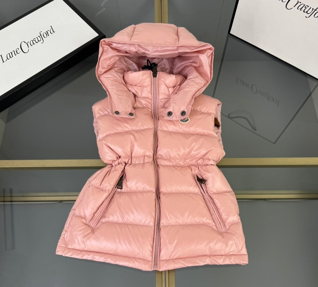 KIDS DOWN BODY WARMER - PINK