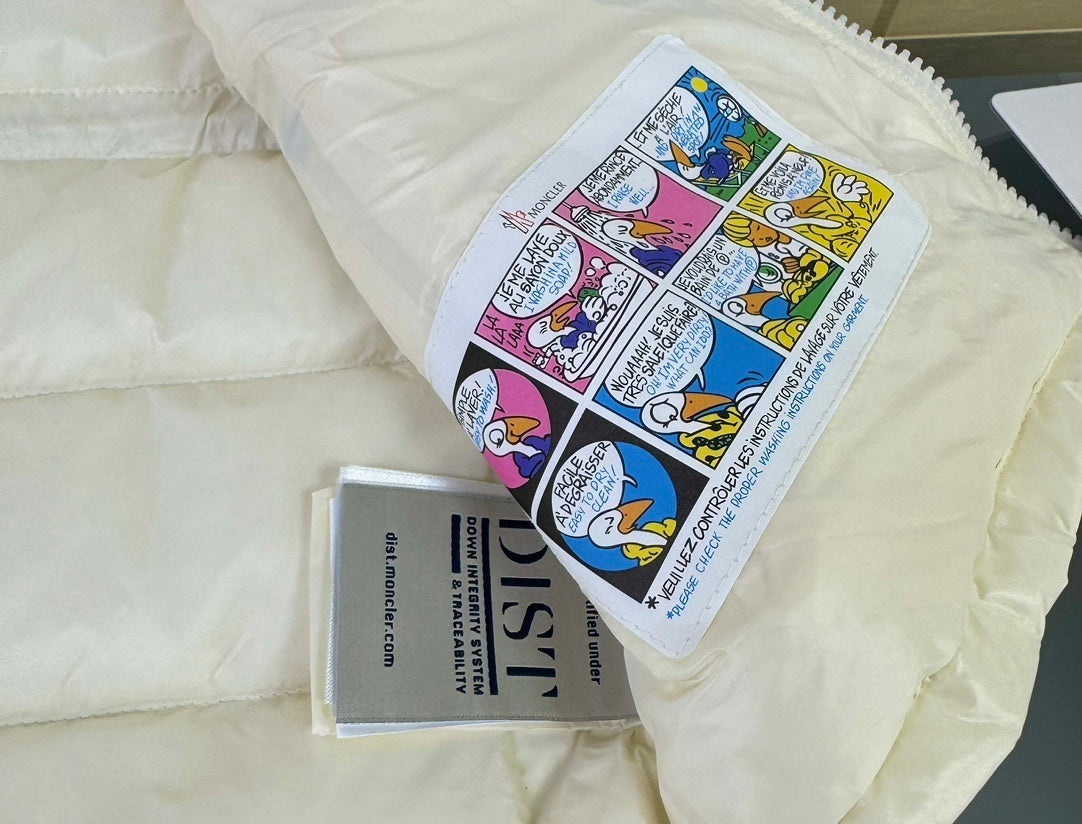 KIDS DOWN BODY WARMER - CREAM