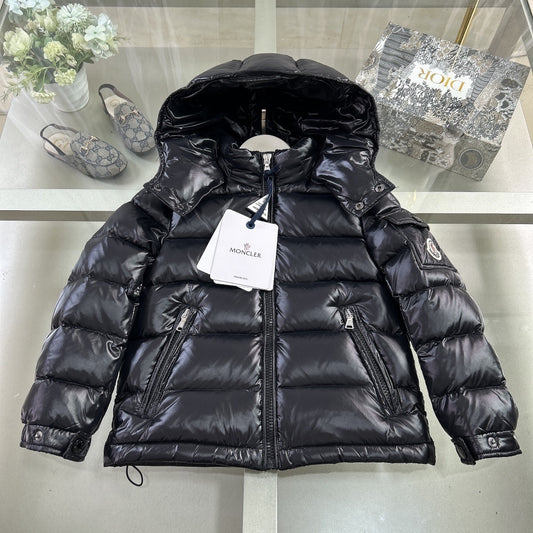 KIDS HIGH SHINE DOWN COAT- BLACK