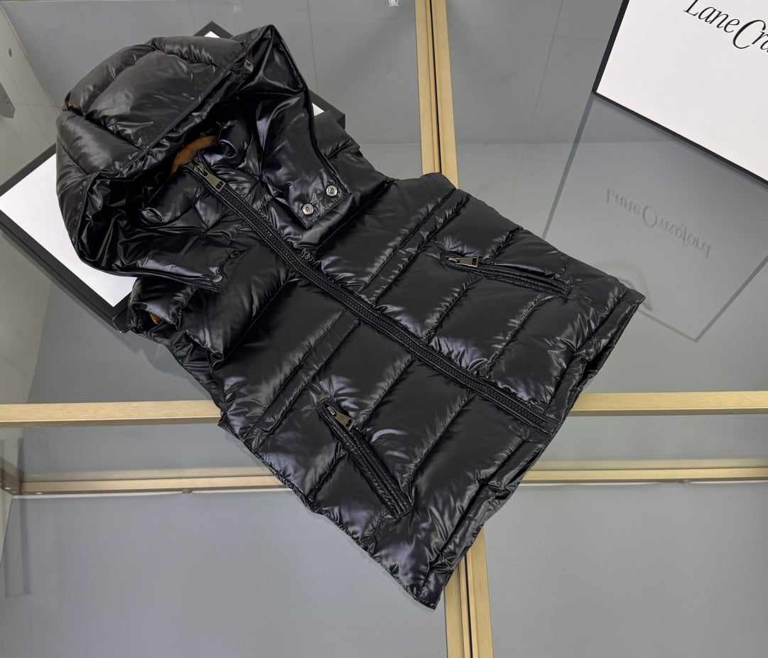 KIDS DOWN BODY WARMER - BLACK