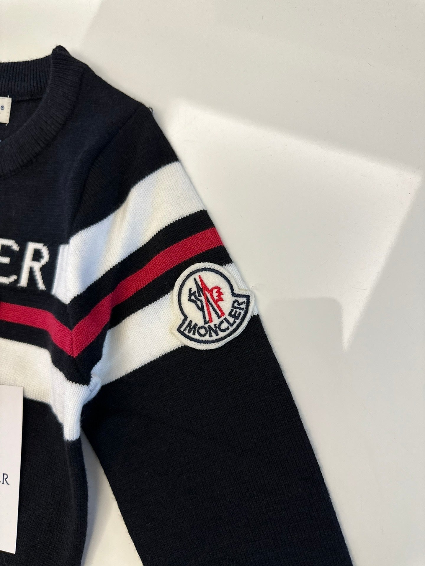 KIDS BLACK RED WHITE LOGO JUMPER