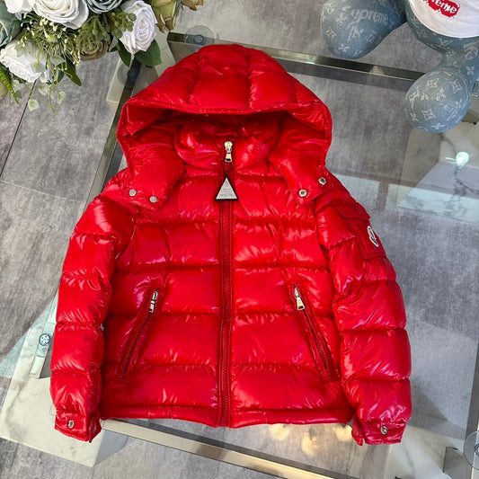 KIDS HIGH SHINE DOWN COAT- RED