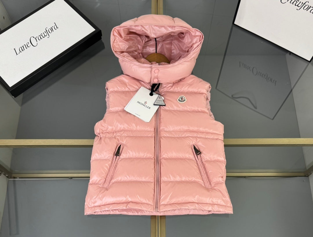 KIDS DOWN BODY WARMER - PINK