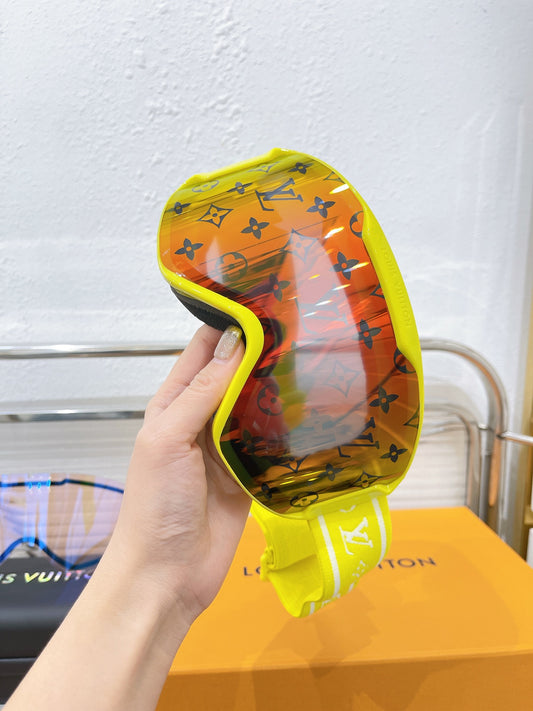 LV Yellow Ski Goggles