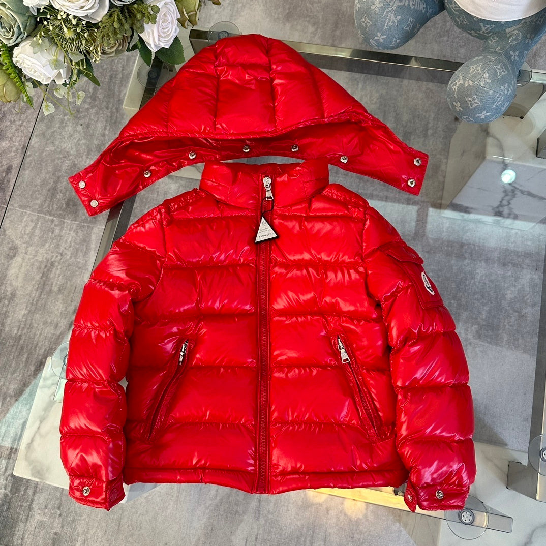 KIDS HIGH SHINE DOWN COAT- RED