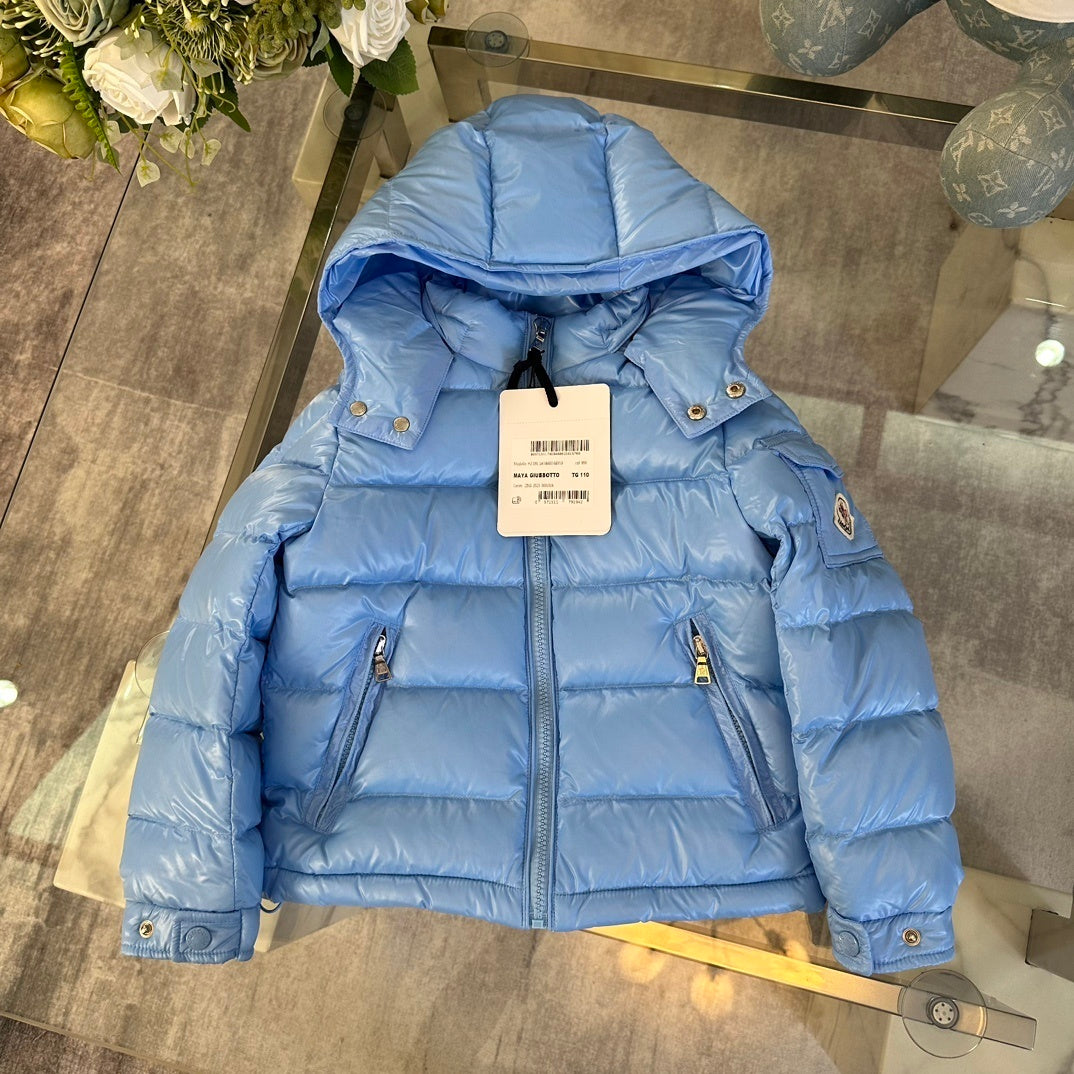 KIDS HIGH SHINE DOWN COAT- BLUE