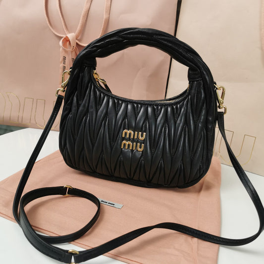MM Clutch Handbag Black