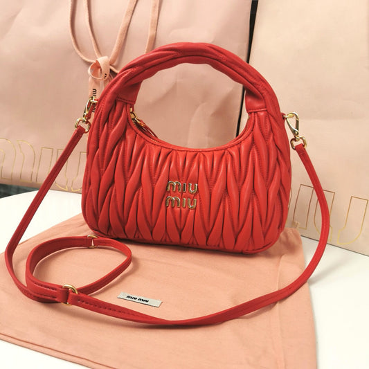 MM Clutch Handbag Red