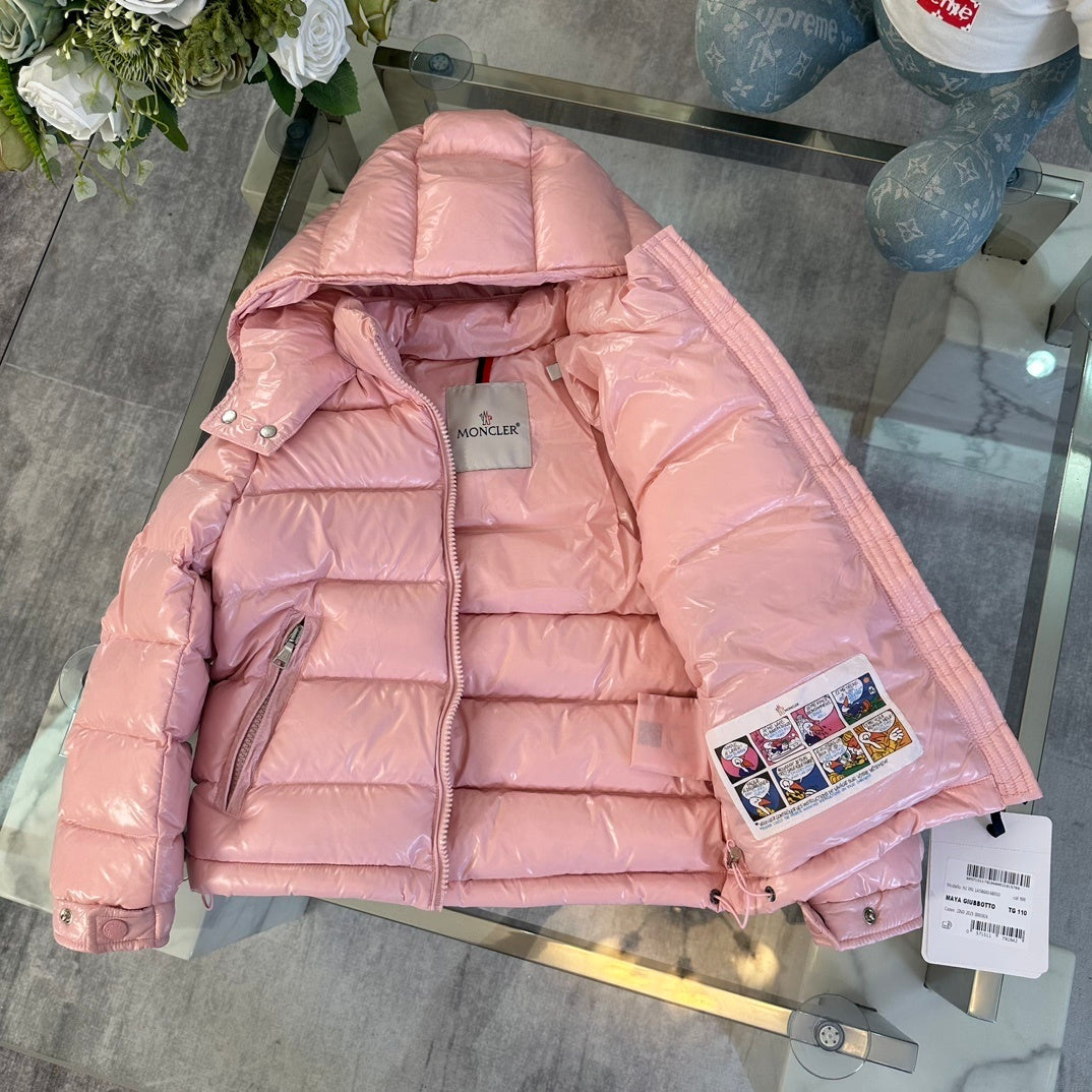 KIDS HIGH SHINE DOWN COAT- PINK