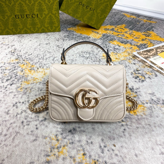 GG Cream Bag 17x13x6cm