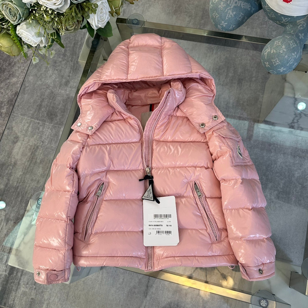 KIDS HIGH SHINE DOWN COAT- PINK