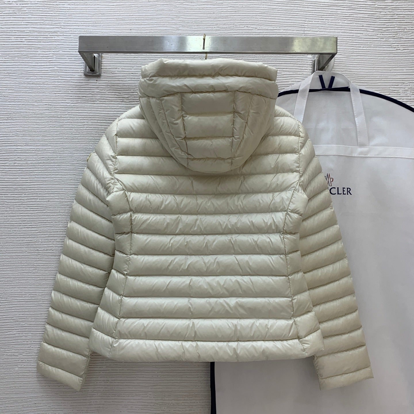 Cream Lightweight Down Coat