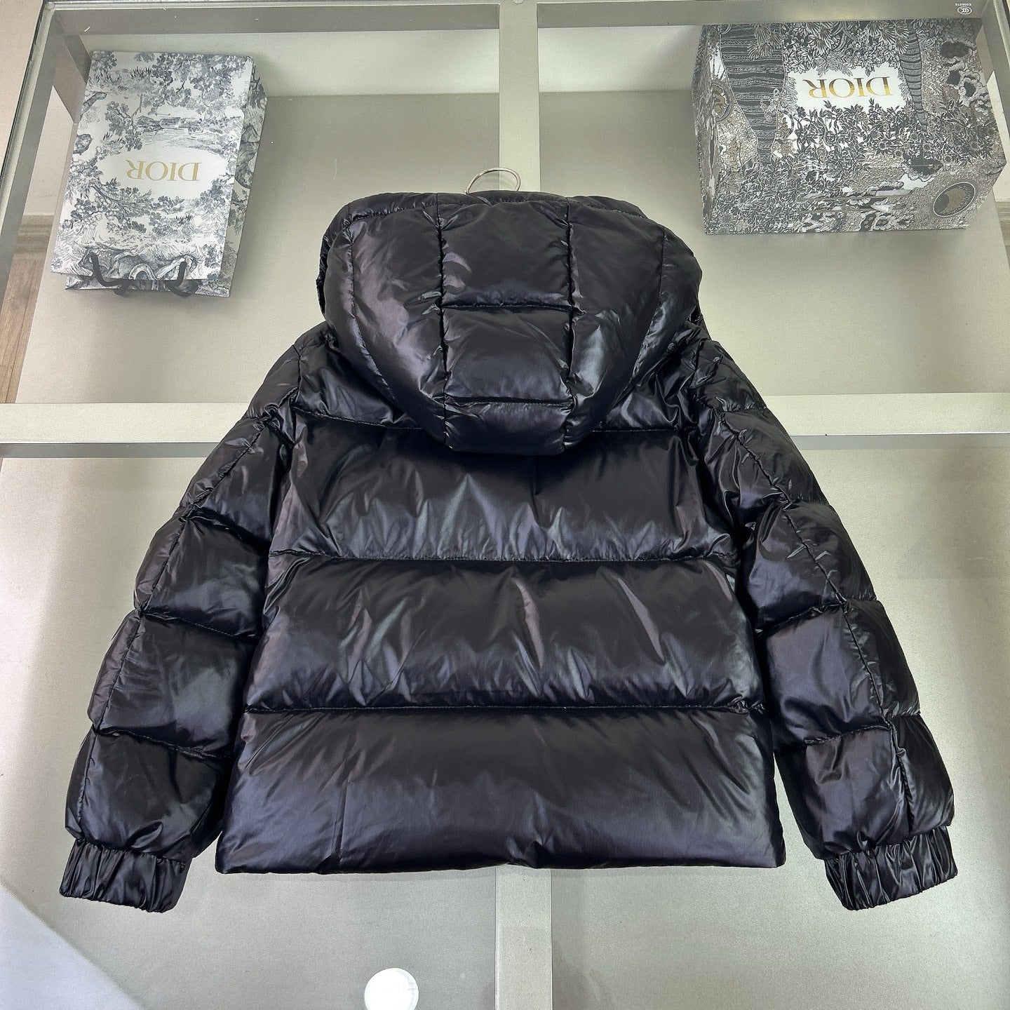 KIDS TEDDY PATCH LOGO DOWN COAT