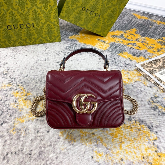 GG Burgundy Bag 17x13x6cm