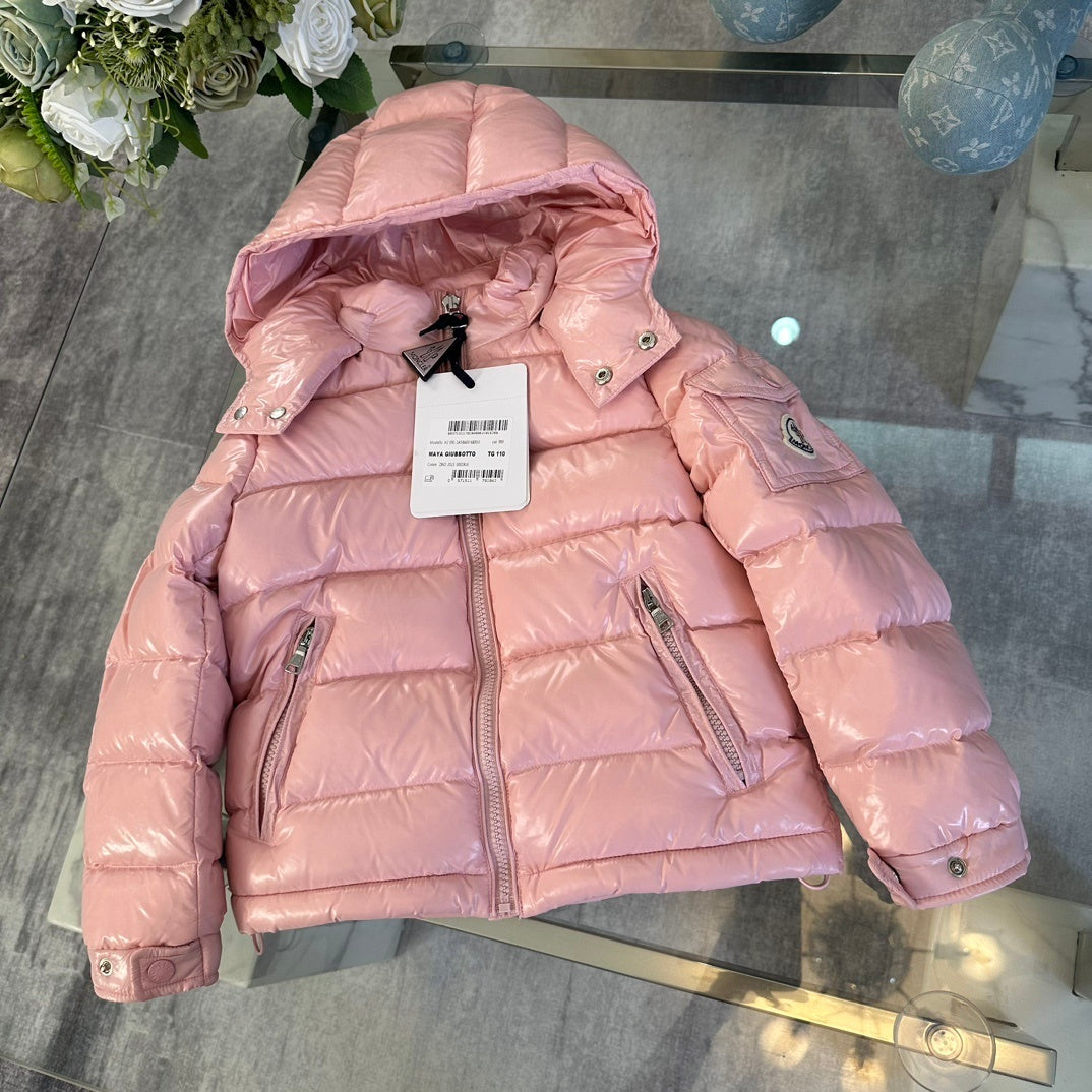 KIDS HIGH SHINE DOWN COAT- PINK