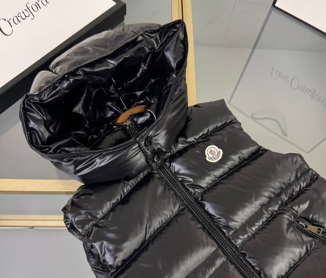 KIDS DOWN BODY WARMER - BLACK