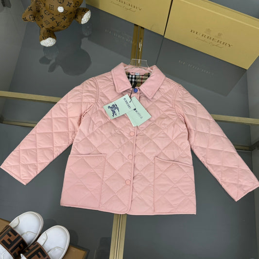 KIDS QUILTED COAT - PINK