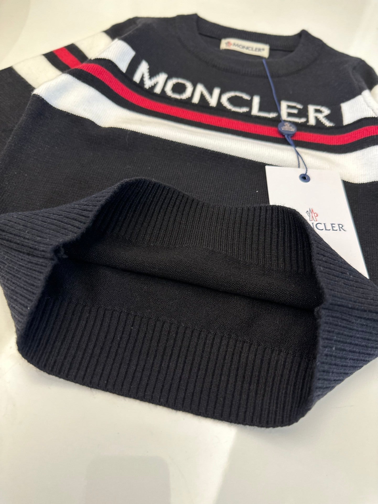 KIDS BLACK RED WHITE LOGO JUMPER