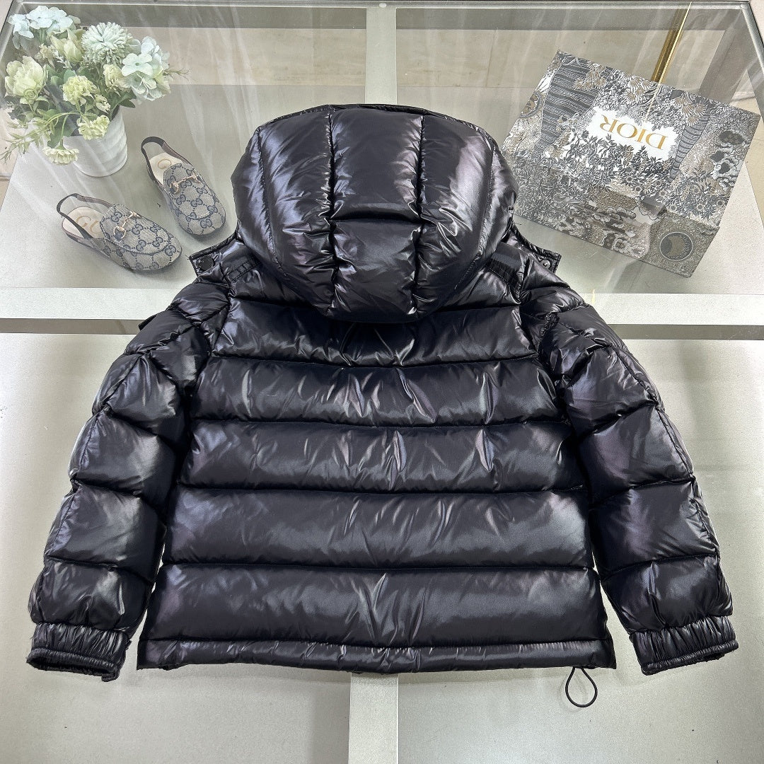 KIDS HIGH SHINE DOWN COAT- BLACK