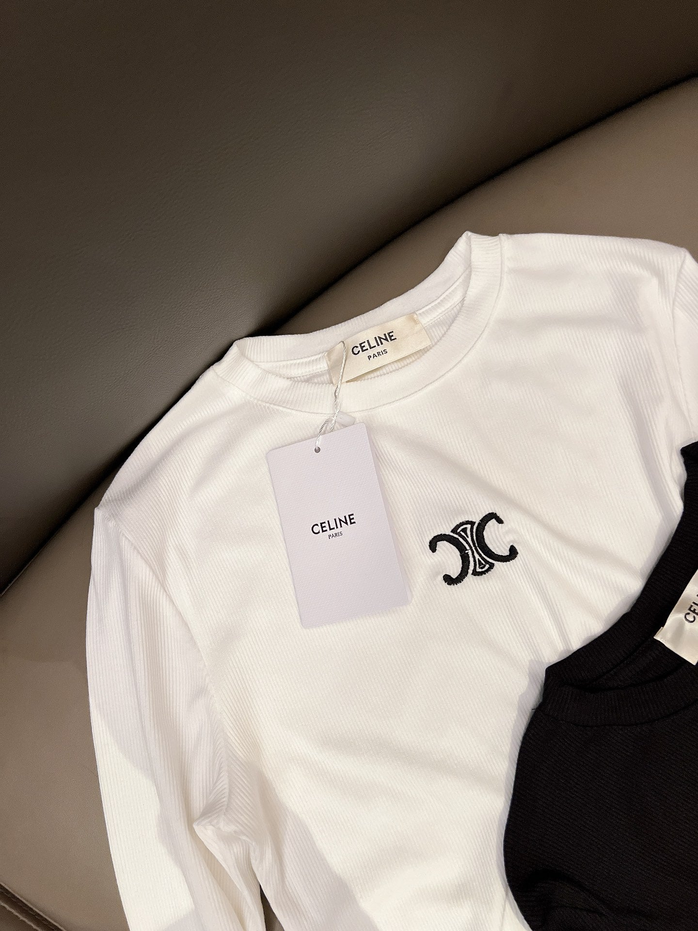 C Ribbed Logo Top