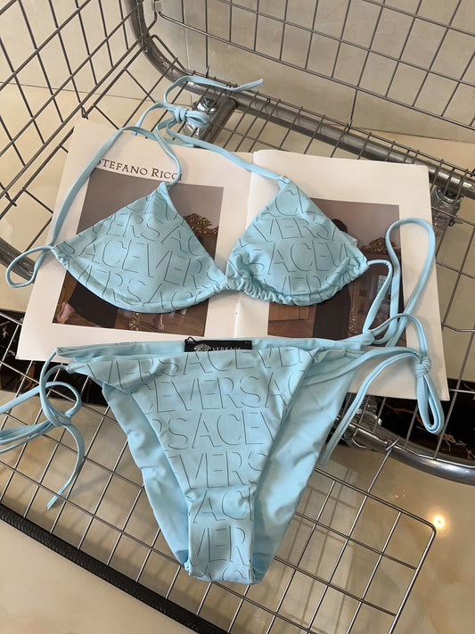 V Baby Blue Bikini