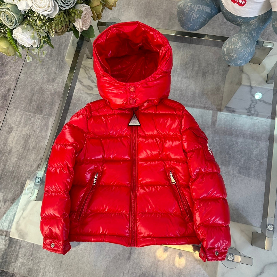 KIDS HIGH SHINE DOWN COAT- RED
