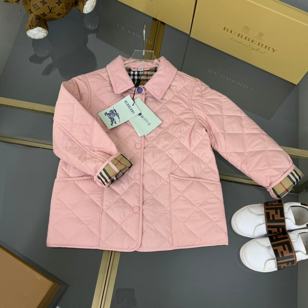 KIDS QUILTED COAT - PINK